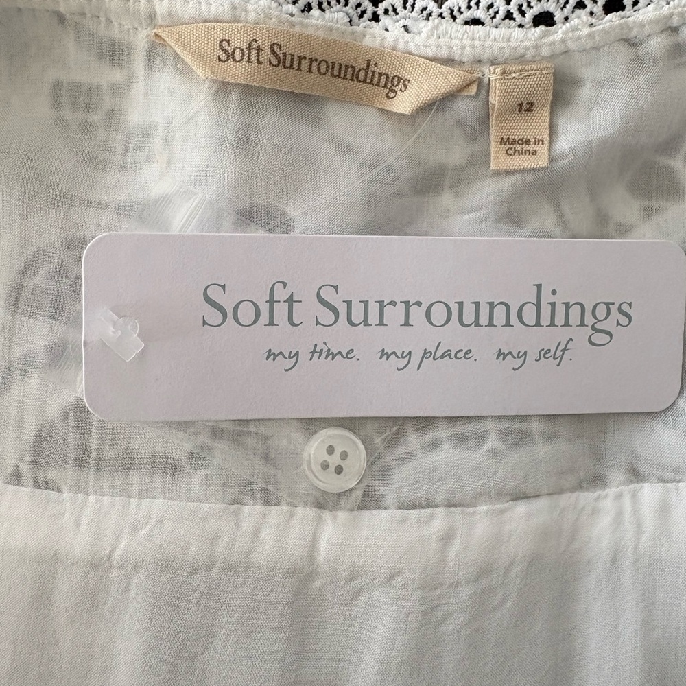 Soft Surroundings White Lace Long Sleeve Maxi Dress - Picture 13 of 14